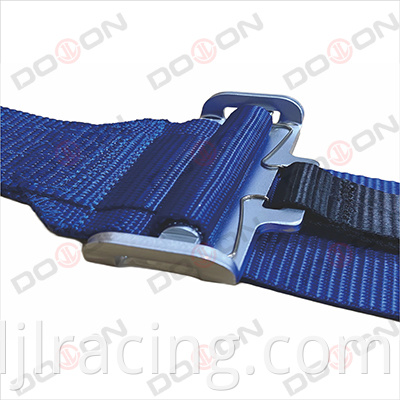 SFI 16.1Rated 3 Inch 5 Points Latch and Link Safety Belt Safety Harness, 2"+3" Shoulder Straps with Steel Adjusters